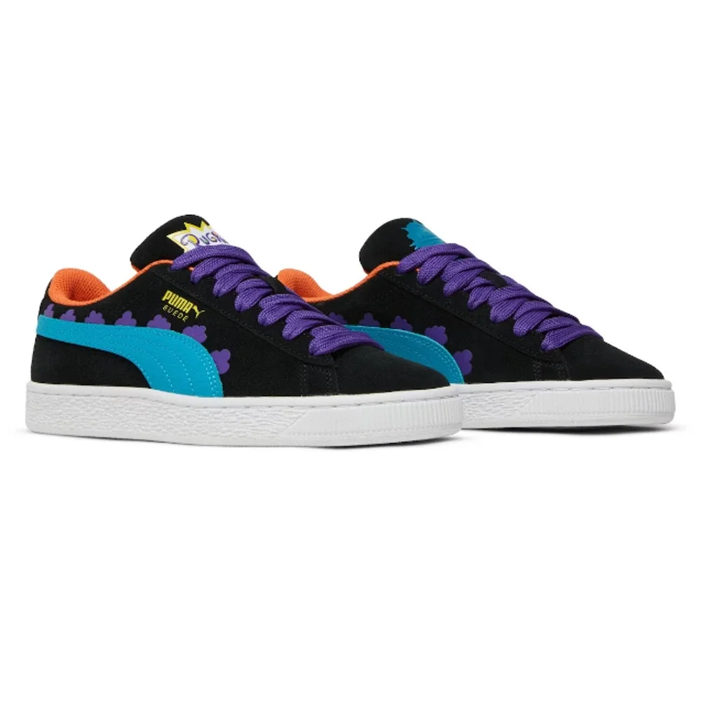 Puma Nickelodeon Rugrats Suede Black Caribbean Sea Sneakers Shoes Kids Size‎ 4C